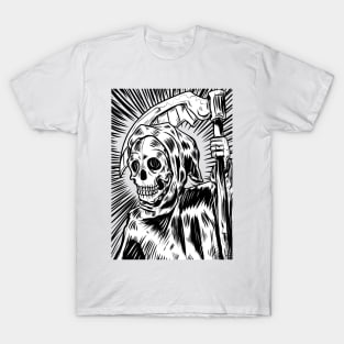 Grim Reaper Tattoo Tarot Card T-Shirt